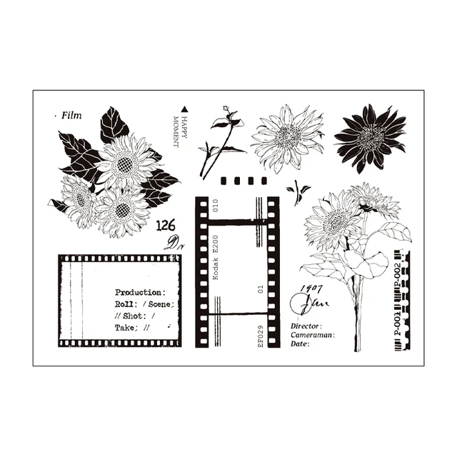 Vintage Butterflies Clear Silicone Stamps for DIY Scrapbooking and Decorative Albums