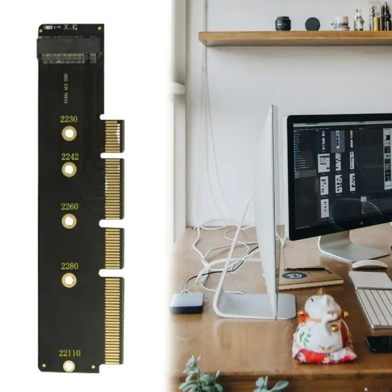 E28C Advanced M.2 NVME SSDs to PCIe 4X Expansion Card with Aluminum Heatsink for Multiple Size