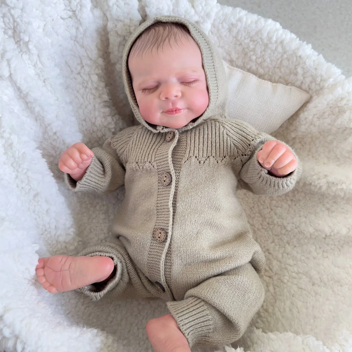 

20inch Pascale Already Painted Finished Reborn Doll Cute Sleeping Baby 3D Painting with Visible Veins