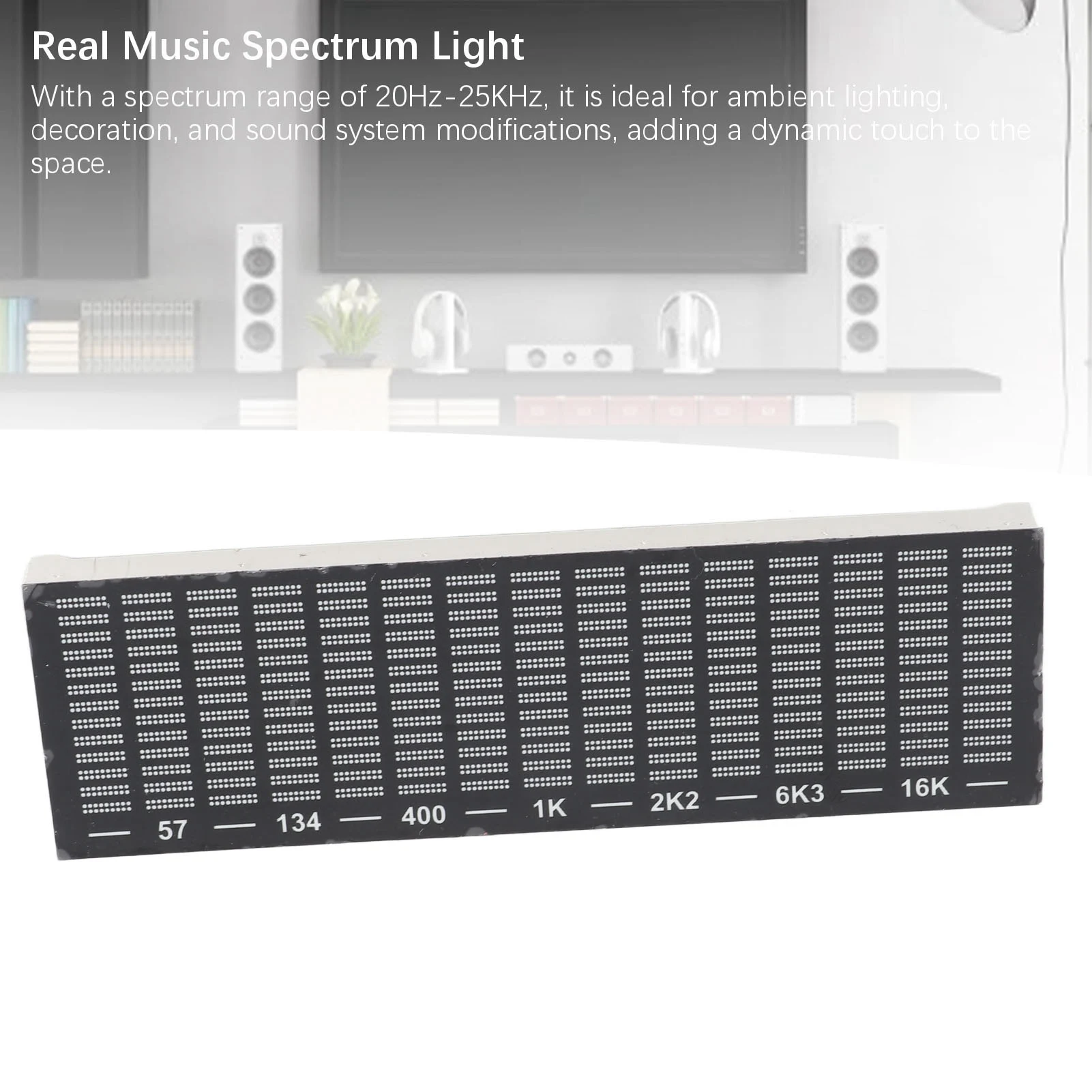 LED 음악 스펙트럼 음성 제어 리듬 라이트 자동차 게임룸 자동차 장식 20Hz-25KHz 사운드 컨트롤 리듬 라이트
