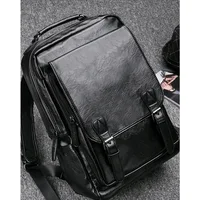 2023 New Fashion Brand Fashion Men's Leather Backpack  Business Leisure Travel Backpack 1