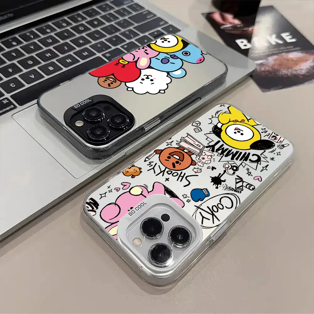 Adorable Cartoon Character Phone Case with Anti-Fall Matte Finish