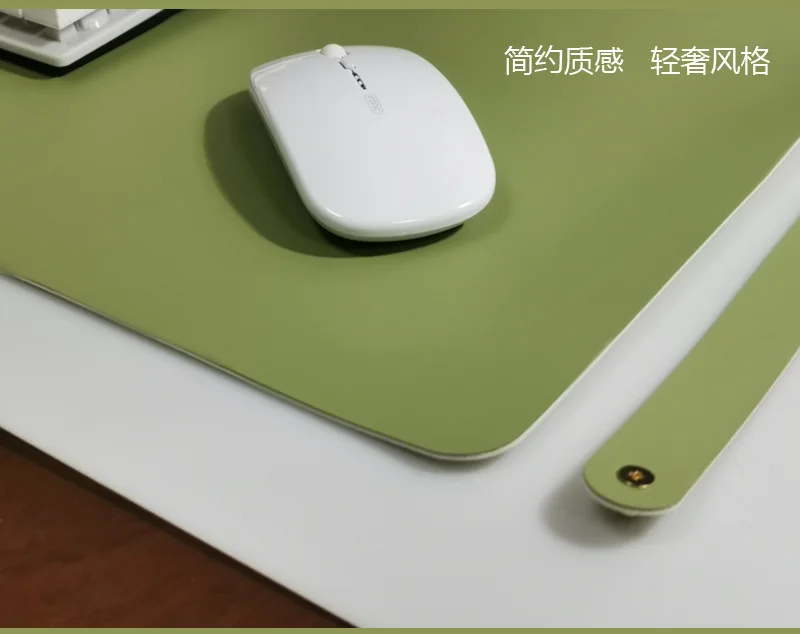 Double Sided Leather Mouse Pad Custom logo Large Size Anti Slip Waterproof Easy To Clean Desk Mat Ergonomics Wear Resistant Gift
