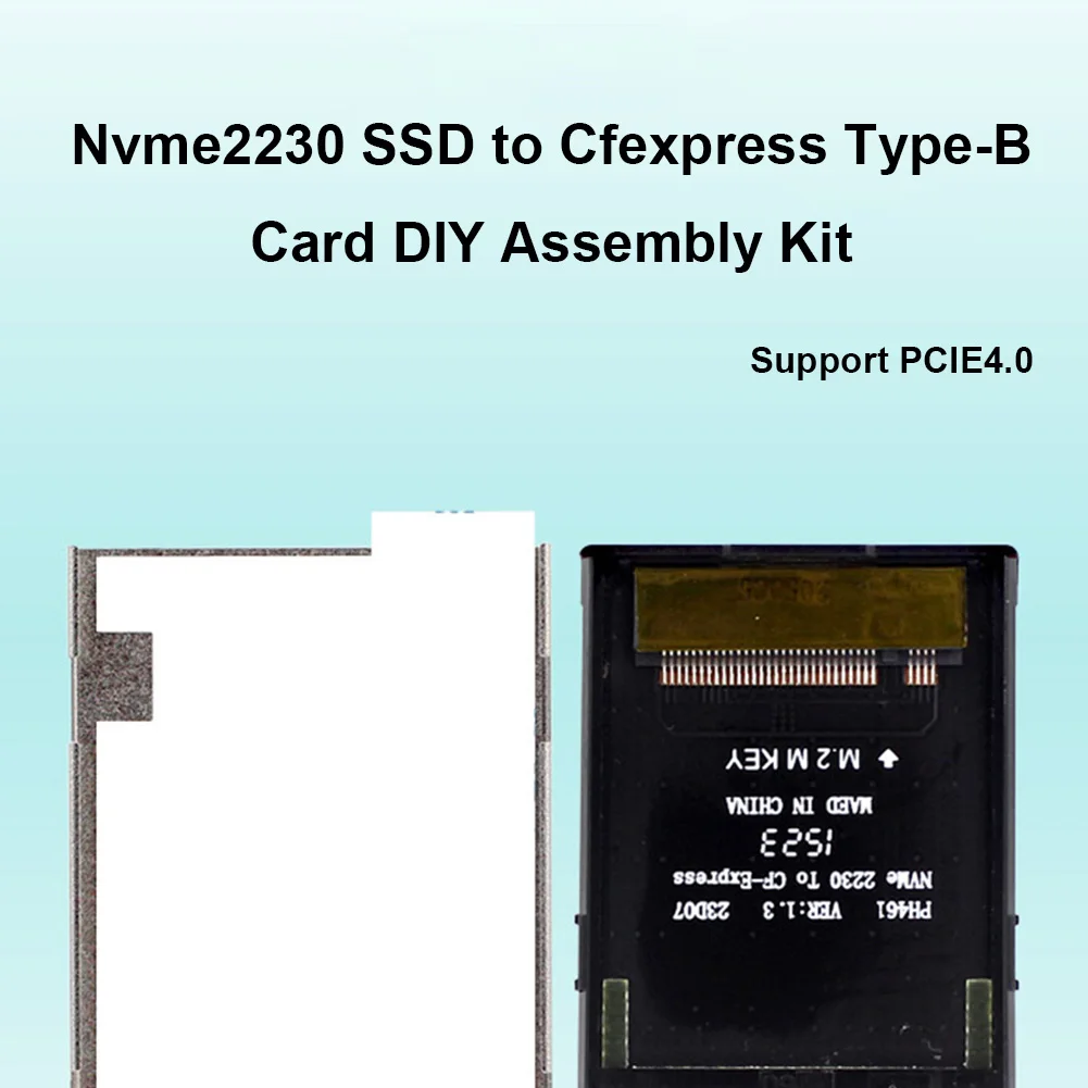카메라용 확장 메모리 카드 DIY 조립 키트, M.2 NVMe 2230 M 키 SSD-CFExpress B 타입 어댑터 지지대, PCIE4.0