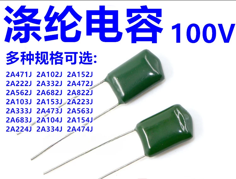 

Good Quality 50PCS 2A223J 2A333J 2A473J 2A563J 2A683J 2A823J 2A104J 2A154J 2A224J 2A334J 2A474J Film Polyester Capacitor