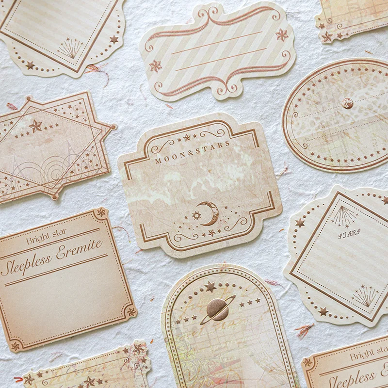 Yoofun 20pcs/lot Vintage Memo Pads Scrapbooking Decorative Material Paper Collage Background Paper Journaling Diary Planner 4