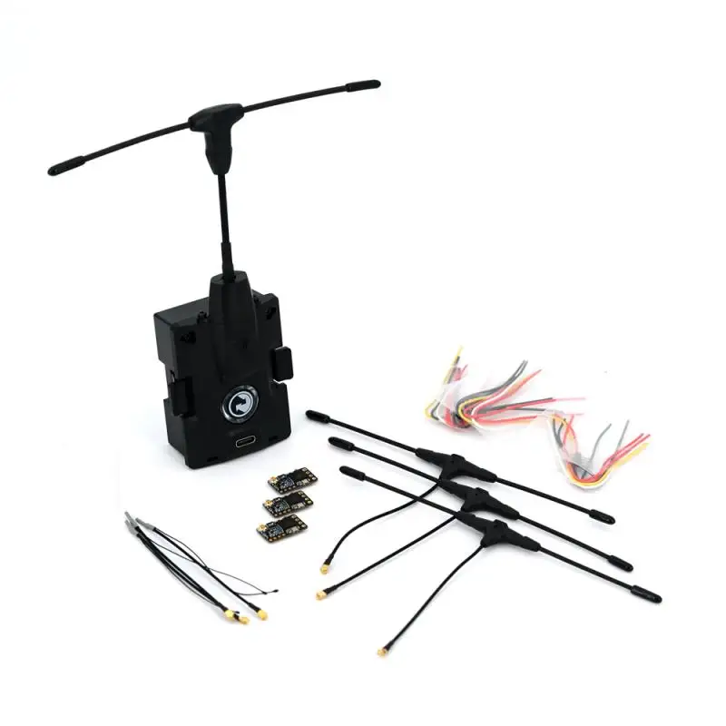 Détail des connecteurs et ports de l'Émetteur-Récepteur Radio Nano SE 2.4G pour drone FPV