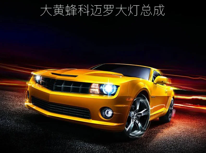 Headlights For Chevrolet Camaro 2009-2013 Led Head Lamp Drl Turn Signal  Angel Eyes Led Projector Bifocal Lens Accessories - Car Headlight Assembly  - AliExpress