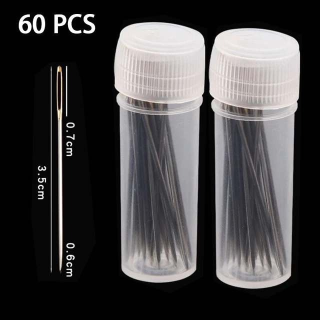 Plastic Yarn Needles;Plastic Needles;Plastic Embroidery Needle;Plastic  Sewing Needles(3.5,60pcs) Especially Suitable for Beginners to Learn  Sewing