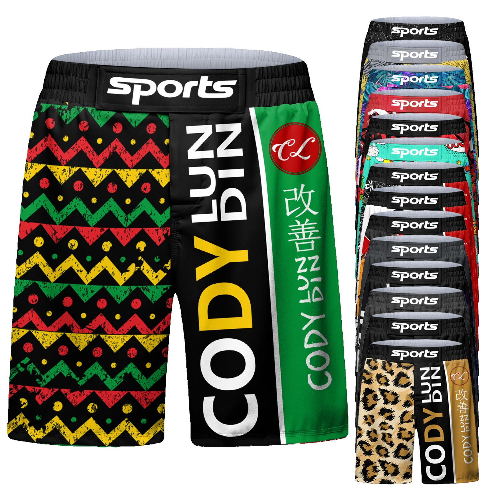 Bjj Jiu Jitsu Grappling MMA Shorts Boxing Gym Clothes Men's Rashguard Muay Thai Mma shorts Fight Wear