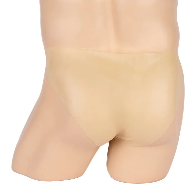 Nature Latex Men Condom Underwear Penis Sheath Brief Panties Ultra Thin Fetish Lingerie