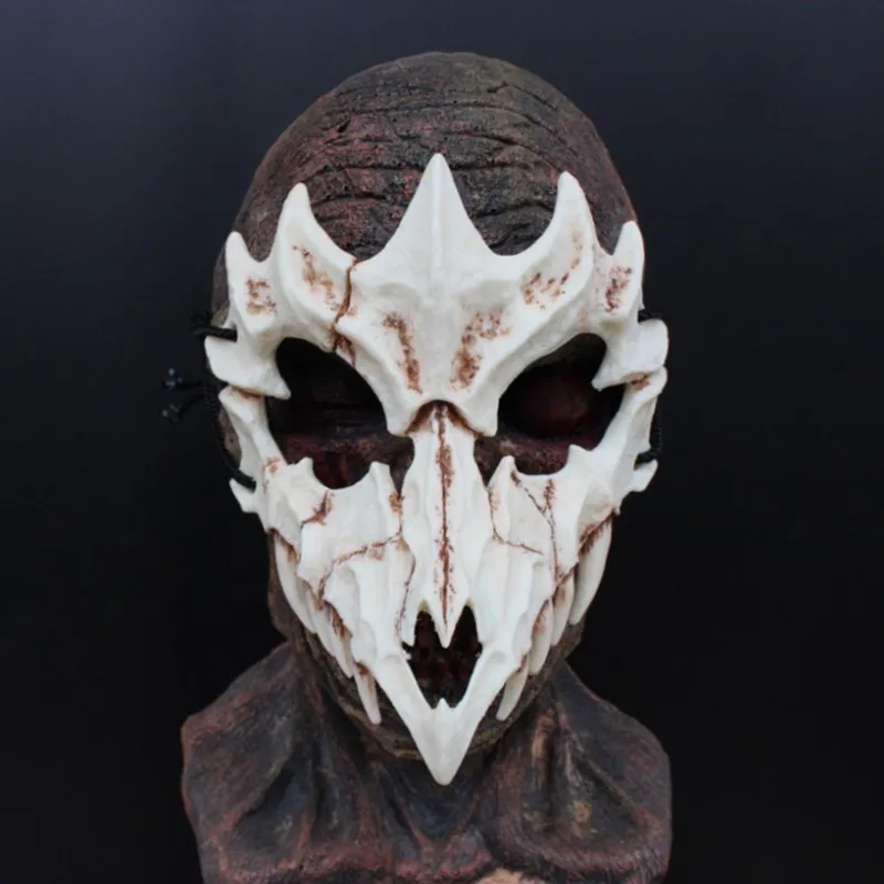 Masquerade Mask Half Face Mask Anime Dragon God Skeleton Half Face Mask Cosplay Animal Mask Unisex Halloween Prom Carnival Party Props