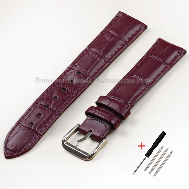 Calfskin Leather Strap with Slub Pattern - Universal Wristband in Multiple Sizes