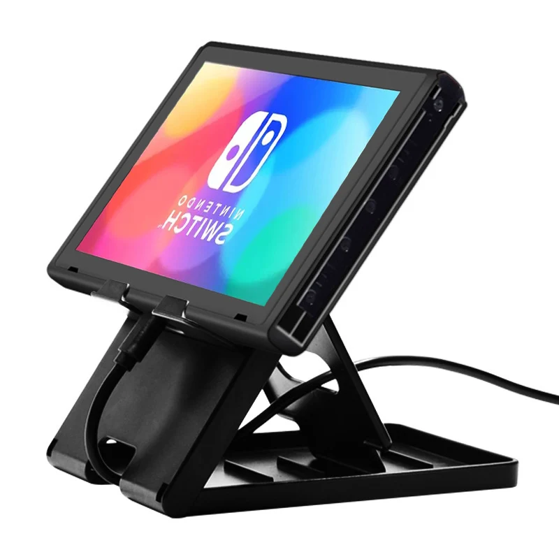 Pieghevole Ns Switch Base Stand Holder Playstand Staffa Multi-Angolo Compaitble Nintendo Switch Lite Oled Accessori Per Console Di Gioco