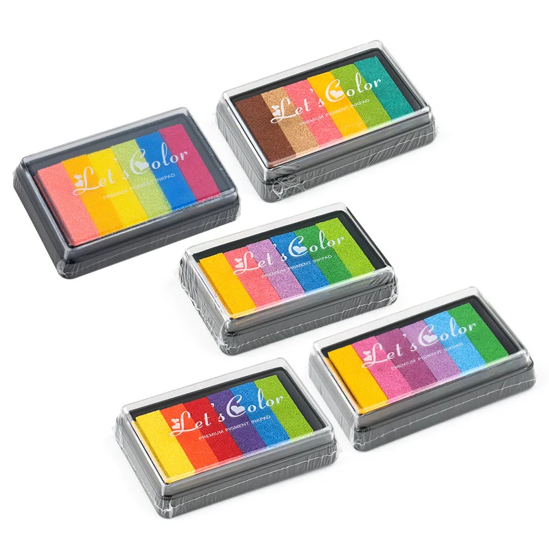Vibrant Graffiti-Inspired Gradient Stamp Accessories - Set of 6 Colors