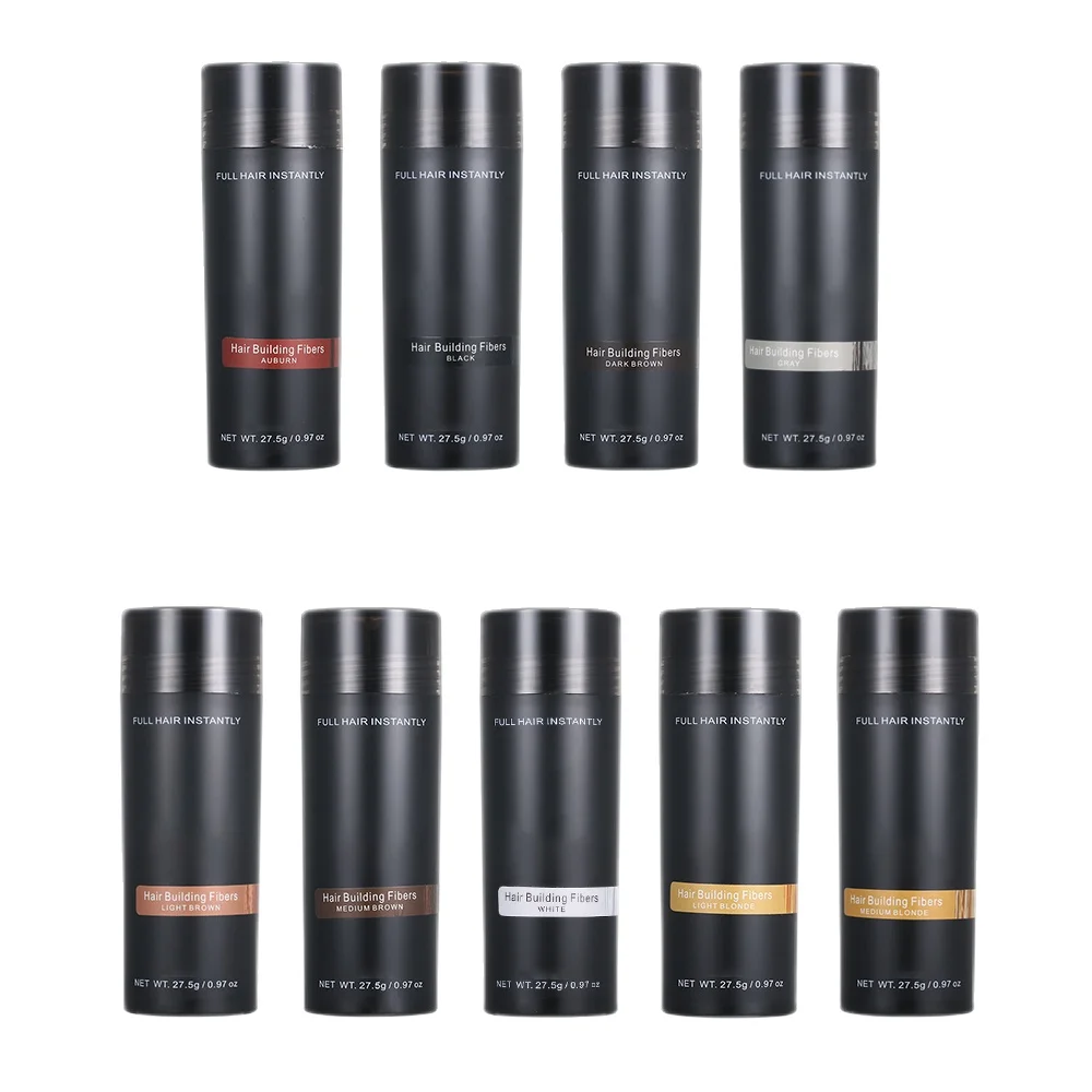 Keratin Hair Fibers Spray 27.5g staxx Colorful Powder Hair Loss Building Pulver Growth Black Brown