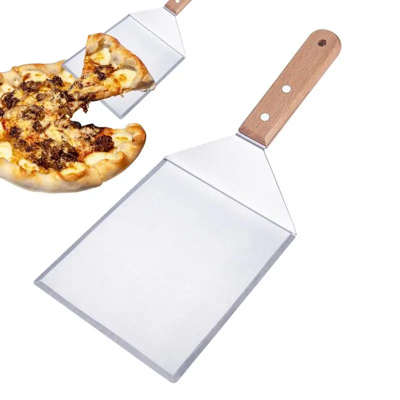 

Pizza Shovel Pizza Scraper Shovel Paddle Stainless Steel Pizza Spatula Cutter Portable Pizza Tools For Turning Peel Dough Cake