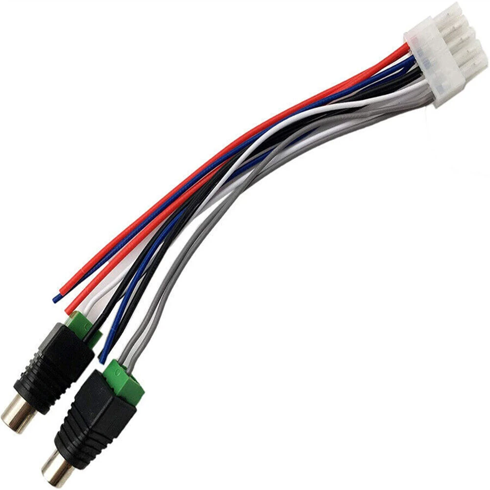 

Brand New Dual TBX10A Wire Harness 10 Pin Plug RCA Jack