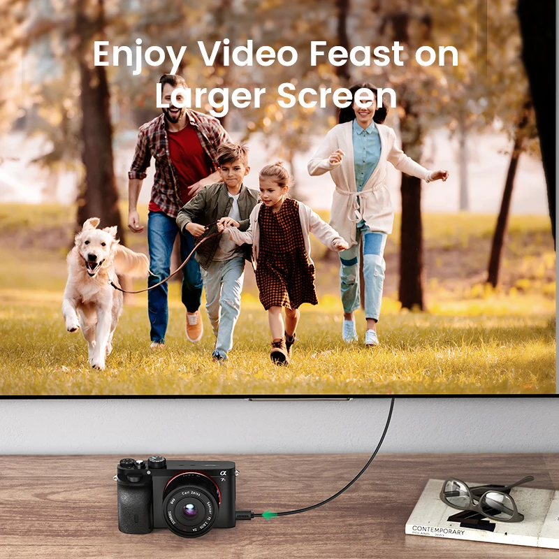 Ugreen-3D ȿ ũ ̴ HDMI to HDMI ̺, 4K/60Hz, GoPro  Ϳ Male to Male, 1m 1.5m 2m 3m ̴ HDMI