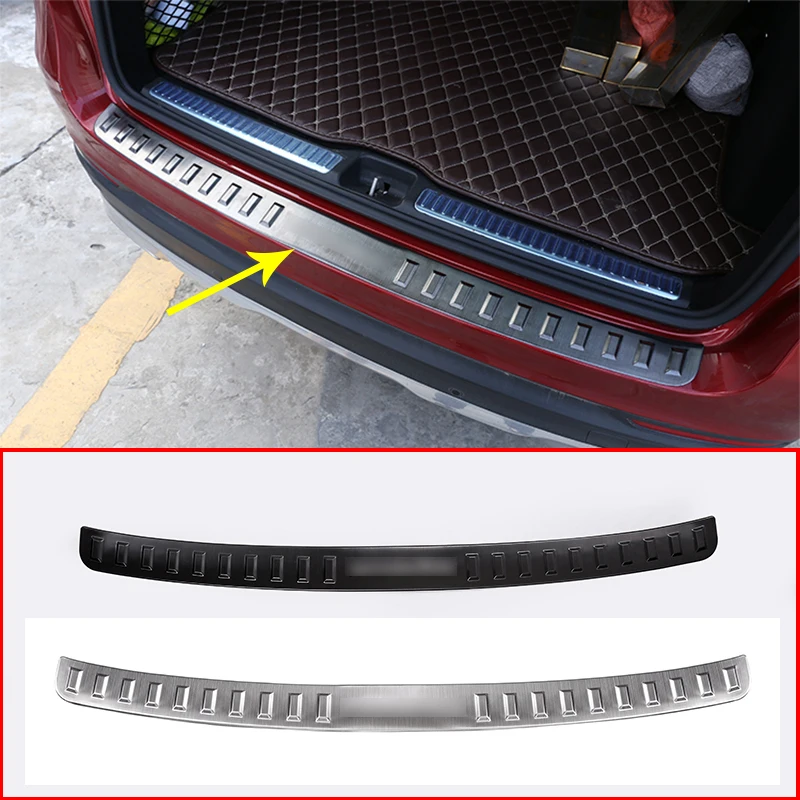 

For Mercedes Benz Glc Class 2015 -2020 Stainless Car Trunk Rear Bumper Outside Sill Plate Protector Cover Trim Auto Accessories