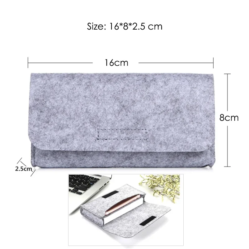 Felt Multipurpose Travel Organizer & Storage Pouch for Electronics Accessories
