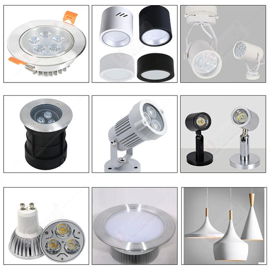 (10PCS) 3W 9W 32mm LED PCB with 1W 3W chips installed, Aluminum plate board with chips for bulb light, tracking light.  leds