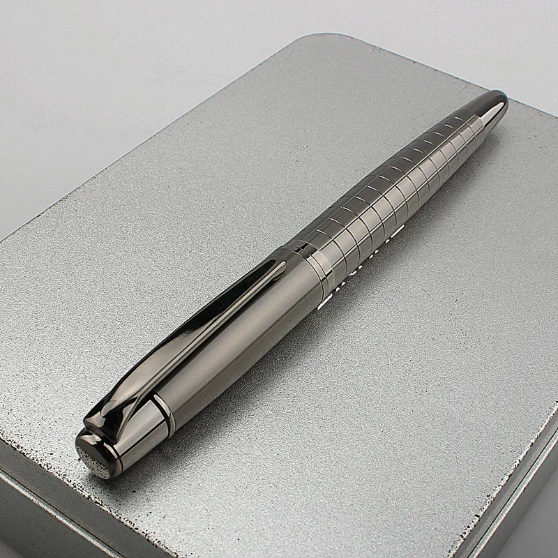 Penne a Sfera di Lusso in Metallo dal Design Robusto, per Scuola, Ufficio e Firma, Penna Roller per Scrittura, Forniture di Cancelleria per Studenti - immagine 5