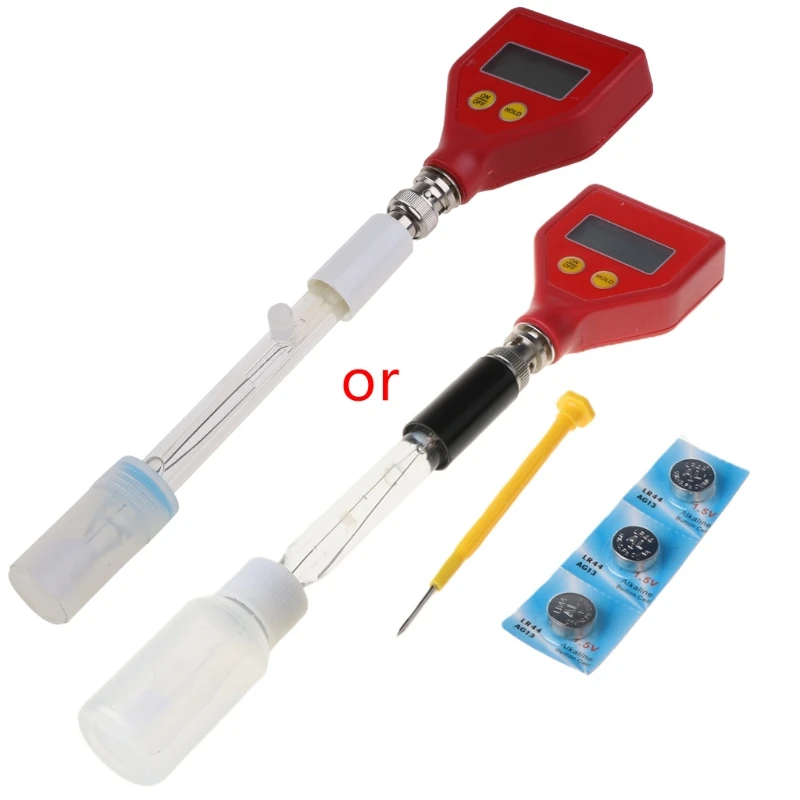 

High Accuracy pH Meter for Sharp Glass Electrode for Water Cheese Milk Soil pH Test 23cm/9-inch Length