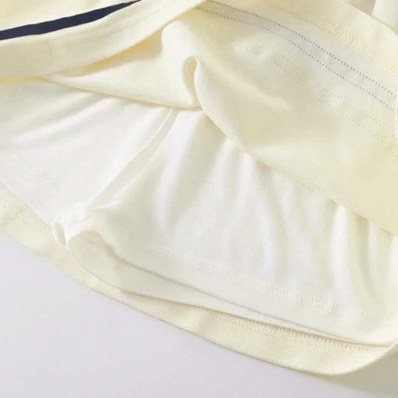 여아용 레터 프린트 라펠 티셔츠 및 짧은 스커트 세트, 10 대 아동복, 테니스 상의, 하의 유니폼, 2 개 세트, 여름