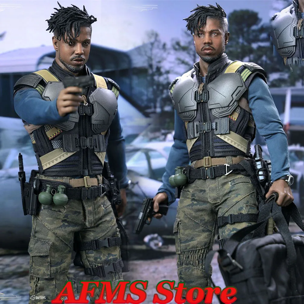 

Youngrich Toys YR012 1/6 Men Soldier Leopard Erik Killmonger Marvel Avengers Villain Full Set 12'' Action Figure Model Toys