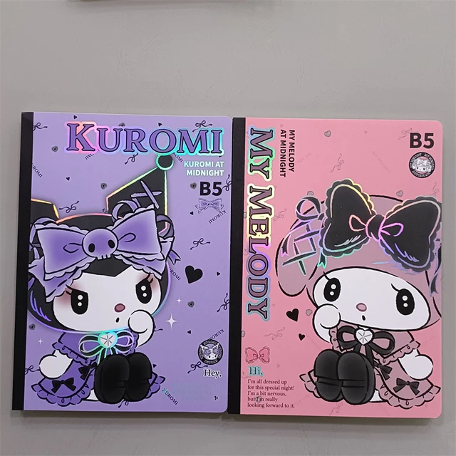 Sanrio Kuromi Notebook Kawaii My Melody Cartoon Cute Notepad Student School  Supplies Stationery Girls Toys Christmas Kids Gifts - AliExpress
