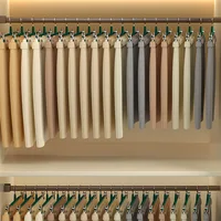 10PCS Metal Trouser Hanger with Adjustable Clip Clothes Hanger Non Slip Stainless Steels for Hanging Trousers/Socks/Skirts/Coats 1