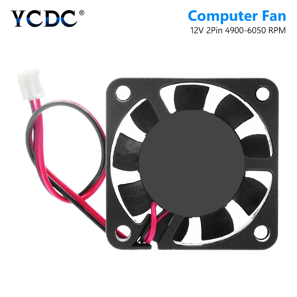 40x40x10 Mm DC 12v 2 Pin Wires Cpu Computer Fan Cooler Heatsink Air Exhaust 4010 Video Chips Graphics Card Cooler Cooling Fan