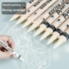 12Pcs Art Dual Tip Acrylic White Paint Marker Pens, Medium Tip, Suitable For Rock Painting, Stone, Glass, DIY Process Paint Set 2