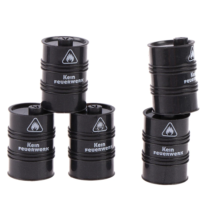 

10Pcs Black Chemistry Oil Drum Building Block Diy Figures Guard Model Gift Toys