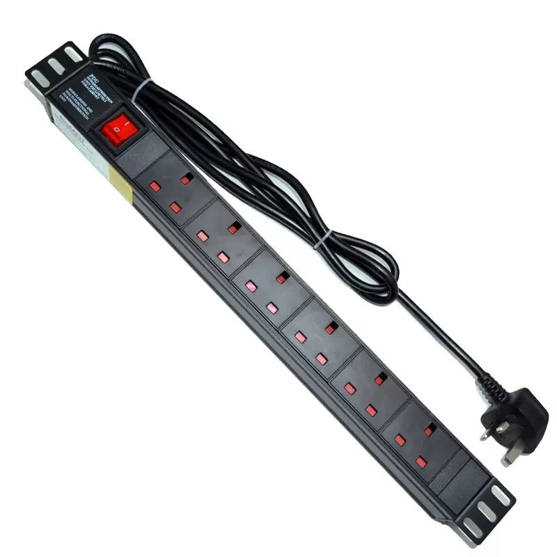 Power Strip Uk Rack Pdu 1u Power Socket 19 Inch Aluminum Alloy Row