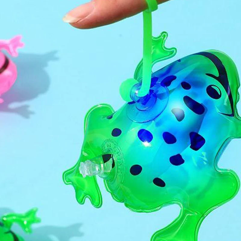 1Pc 11/20cm Inflatable Frog Luminous Balloons Swimming Pool Party Water Game Balloons Beach Sports Shower Frog Fun Toys for Kids images - 6