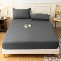 Fitted Bed Sheets with Elastic Band Anti-slip Adjustable Mattress Protector Double Bed Sheets 150/180cm/ Bed Sheets 2