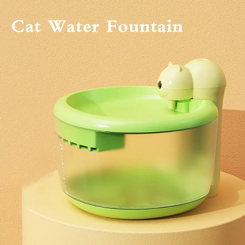 

Фильтр для поилки, автоматический фонтан для воды, беспроводные принадлежности для кошек, диспенсер для рециркуляции домашних животных с зарядкой типа c