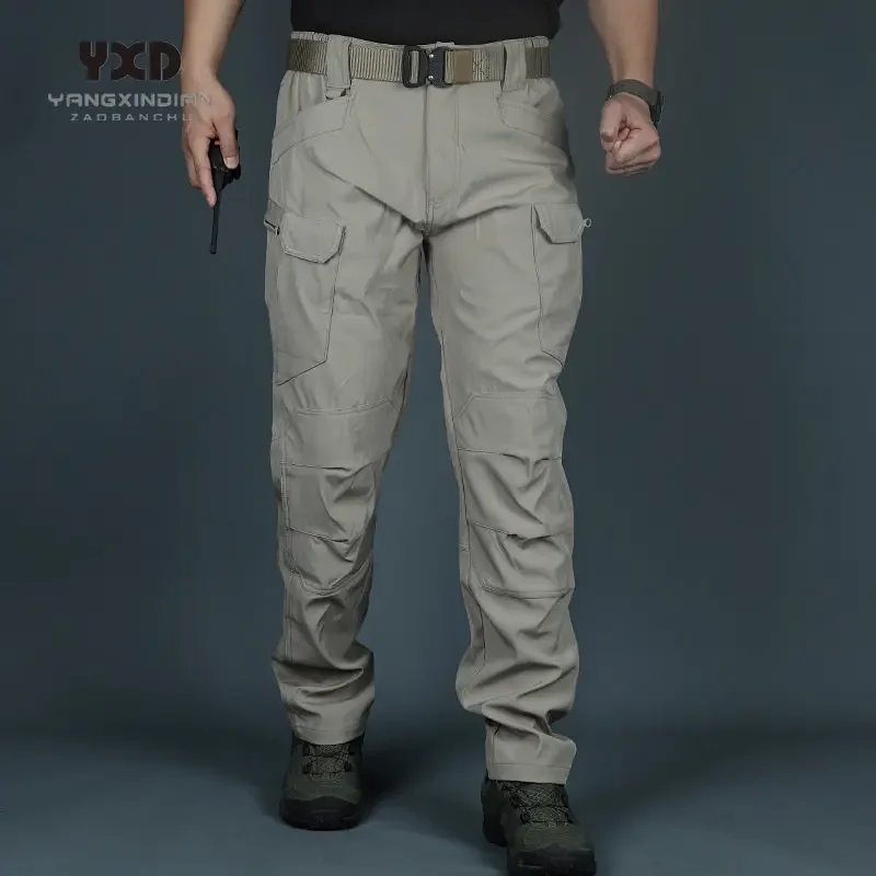 

2024 Spring Mens Cargo Pants Khaki Military Men Trousers Casual Cotton Tactical Pants Men Big Size Army Pantalon Militaire Homme