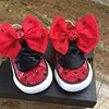 Dollbling Children's Canvas Shoes Handmade Halloween Custom Casual Flats Kids Lady Bug Crystal Girl Boys Red Chritmas Sneakers 1