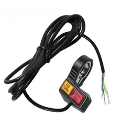 Enhanced Electric Bicycle Speed Control Switch - Durable 2 - in - 1 Design for Scooters and Motorbikes (Light Grey)
