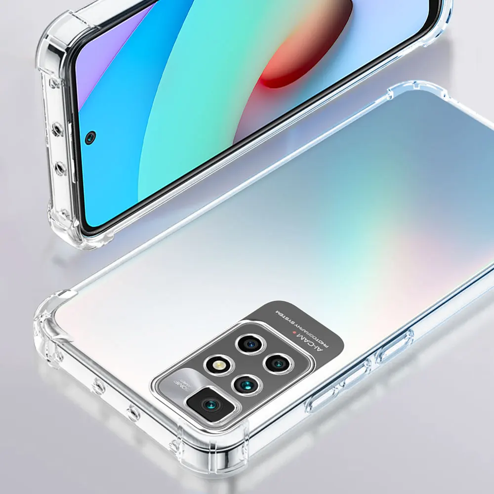 Shockproof Clear Silicone Phone Case with Airbag Protection