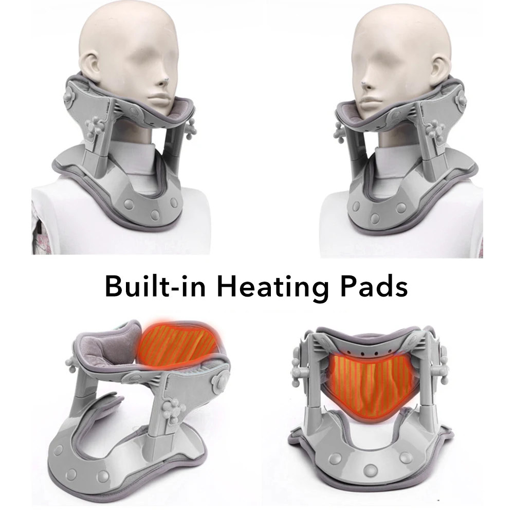 Dispositivo medico per la trazione del collo Kit di correzione del collare cervicale gonfiabile Divaricatore del collo Barella del collare cervicale Proteggi il collo - immagine 5