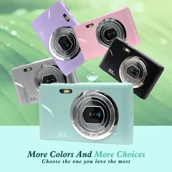 36MP Small Digital Camera 2.88inch IPS Screen 16X Zoom Face for Photography Beginners Kids 1