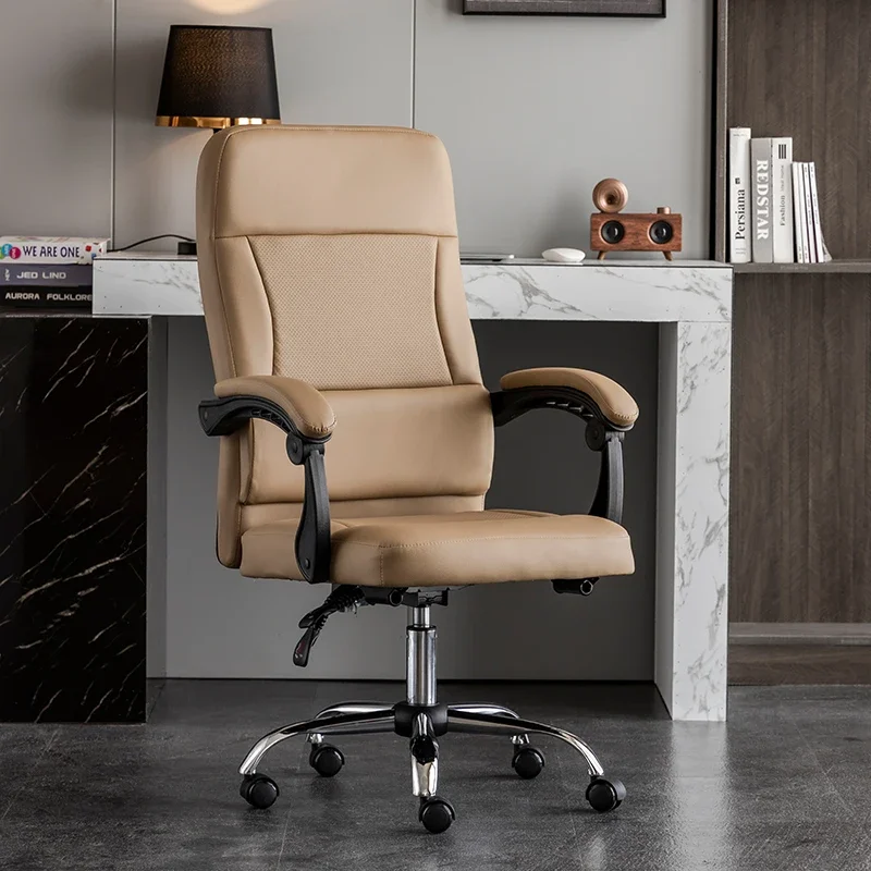 Computer Comfort Office Chairs Student Sedentary Ergonomic Simplicity Office Chair Adjust Recliner Cadeira Work Furniture QF50OC barbers barbershop barber chairs luxury aesthetic handrail comfort barber chairs simplicity silla de barbero furniture qf50bc