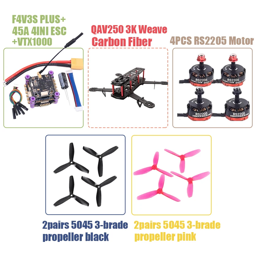 ตัวเลือกสินค้า บอร์ดควบคุมโดรน F4 V3S Plus สำหรับ FPV แข่ง