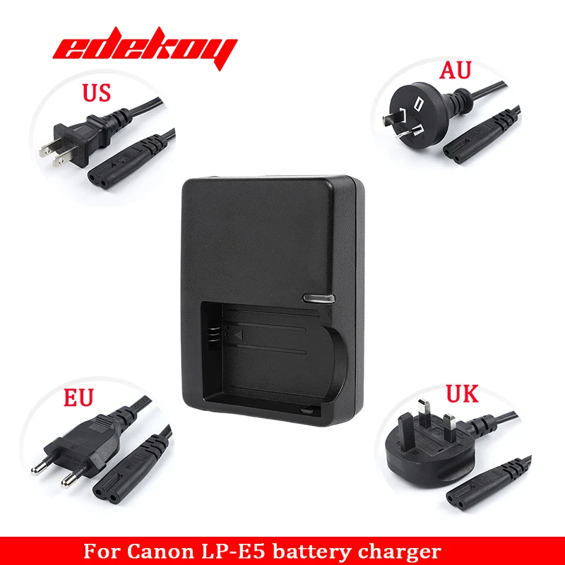 Caricatore USB Per Batteria Canon LP-E5 - Compatibile Con EOS 1000D, 450D, 500D, Rebel T1i E Altri - Foto 11