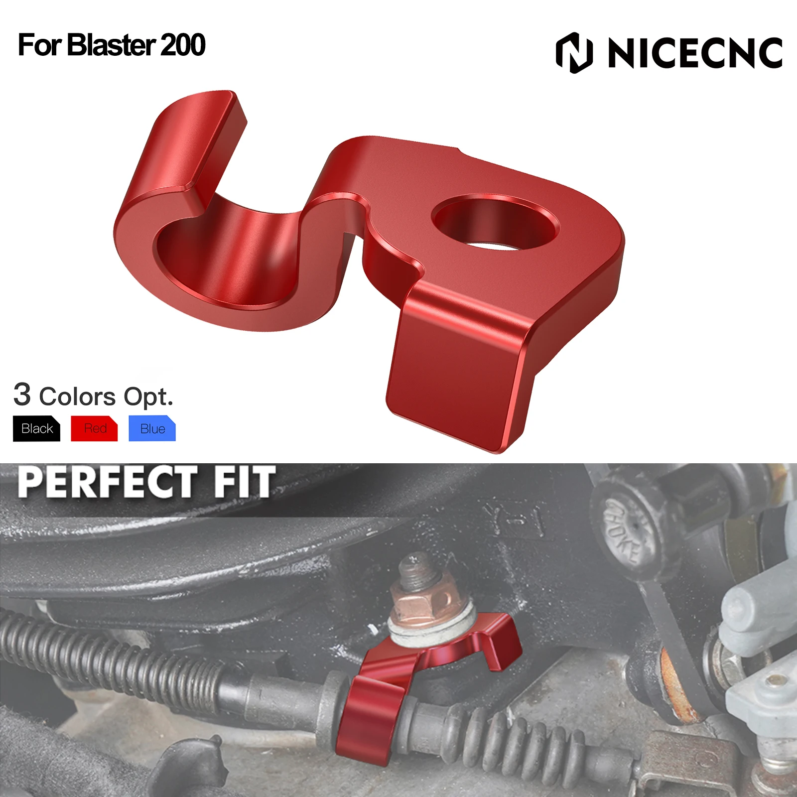 NICECNC For Blaster 200 ATV Clutch Cable Bracket Holder For Yamaha
