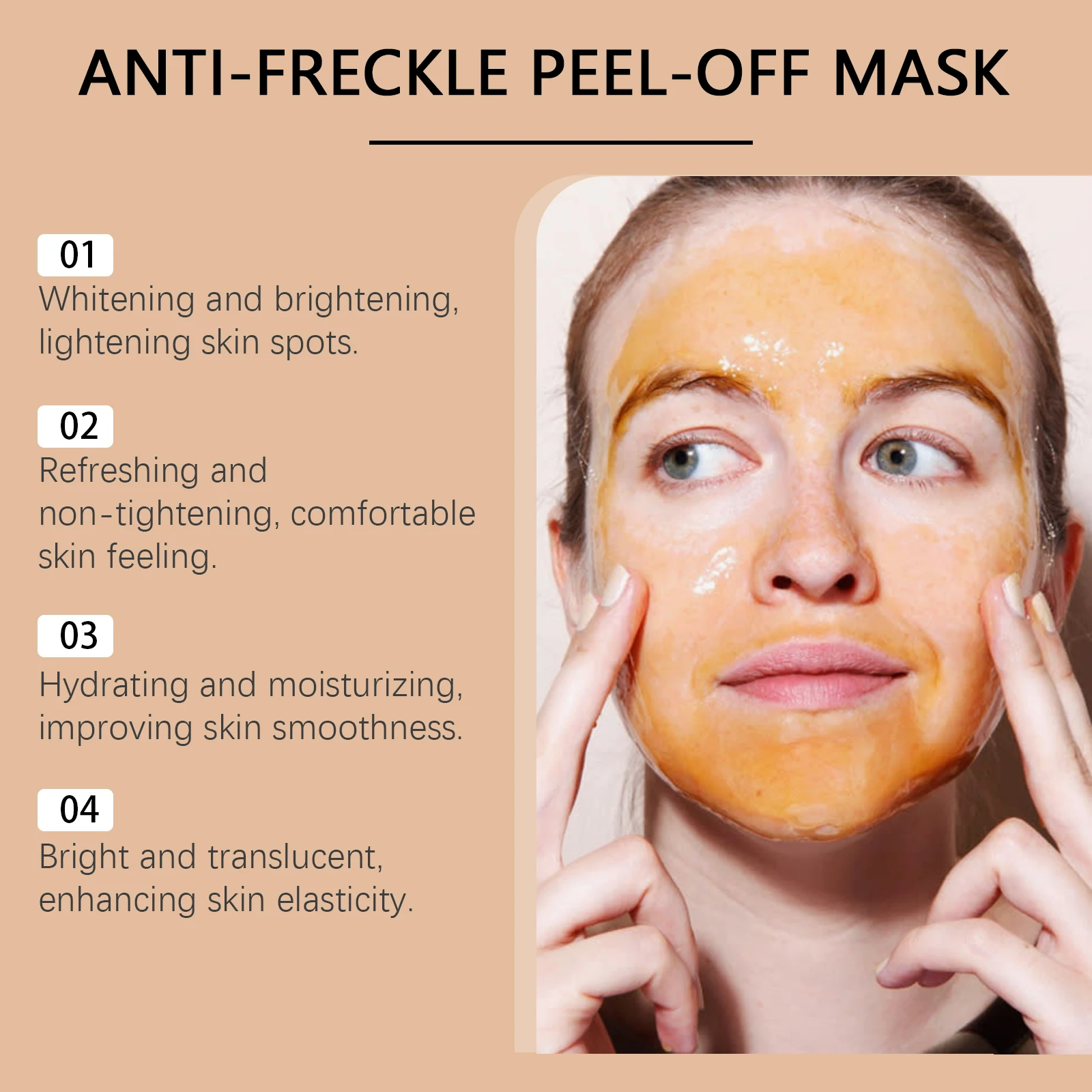 HOYGI Radiant Glow Peel-Off Face Mask - Deep Cleanse, Brighten, and Firm Skin